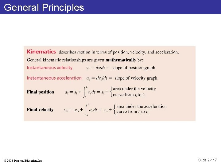 General Principles © 2013 Pearson Education, Inc. Slide 2 -117 