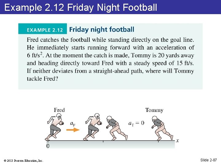 Example 2. 12 Friday Night Football © 2013 Pearson Education, Inc. Slide 2 -87