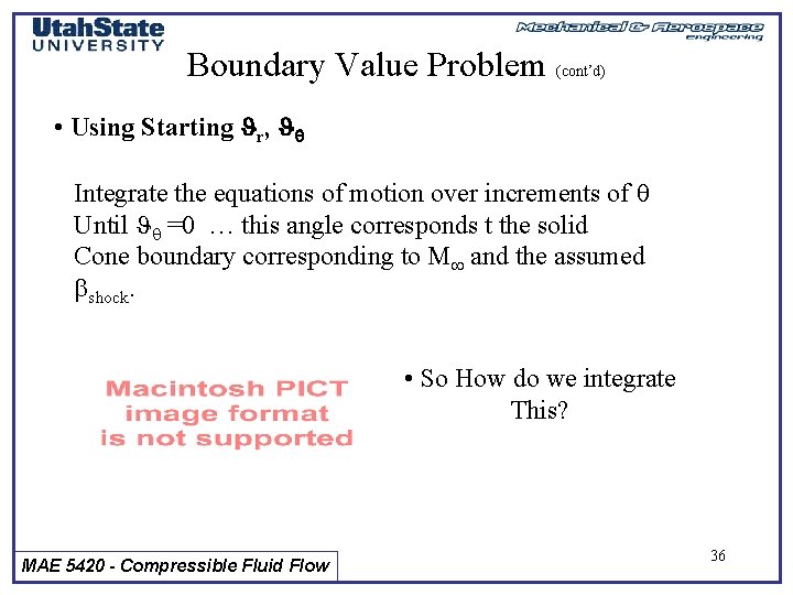Boundary Value Problem (cont’d) • Using Starting Jr, Jq Integrate the equations of motion