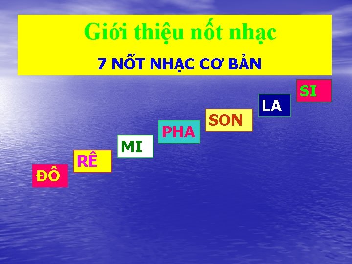 Giới thiệu nốt nhạc 7 NỐT NHẠC CƠ BẢN ĐÔ RÊ MI PHA SON Giới thiệu nốt nhạc 7 NỐT NHẠC CƠ BẢN ĐÔ RÊ MI PHA SON