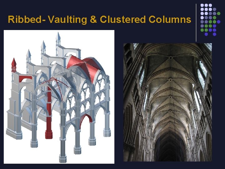 Ribbed- Vaulting & Clustered Columns 