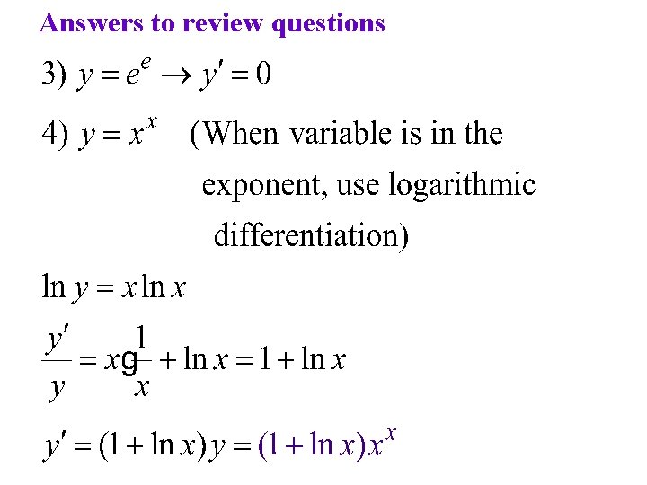 Answers to review questions 