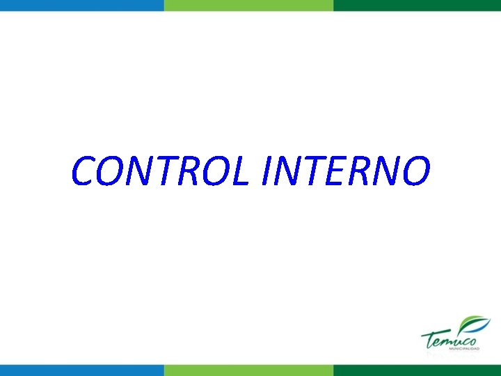 CONTROL INTERNO 