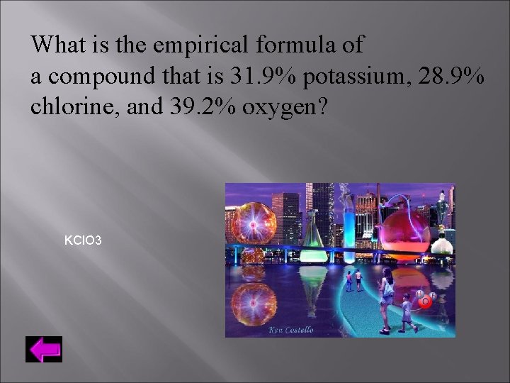 What is the empirical formula of a compound that is 31. 9% potassium, 28.
