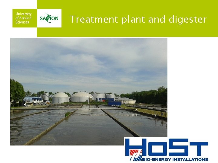 Treatment plant and digester 