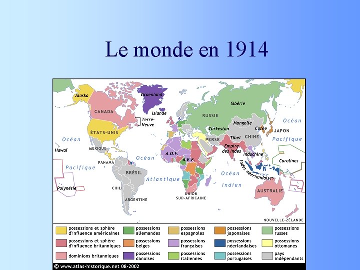 Le monde en 1914 