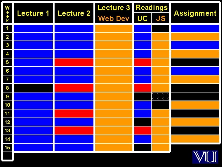 W e e k 1 2 3 4 5 6 7 8 9 10