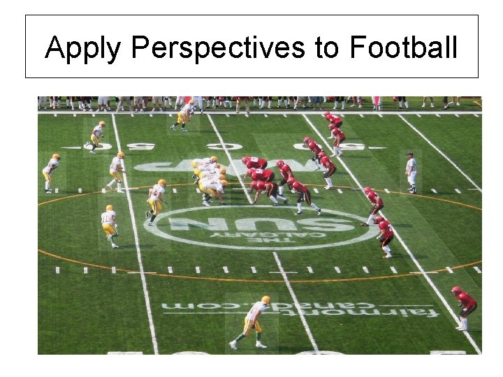 Apply Perspectives to Football 