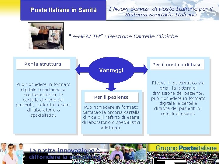 I Nuovi Servizi di Poste Italiane per il Sistema Sanitario Italiano Poste Italiane in