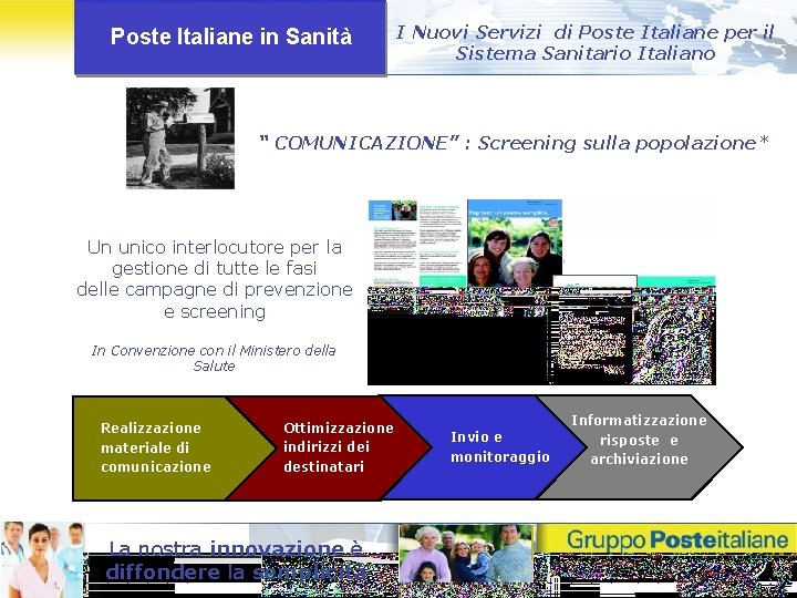 Poste Italiane in Sanità I Nuovi Servizi di Poste Italiane per il Sistema Sanitario