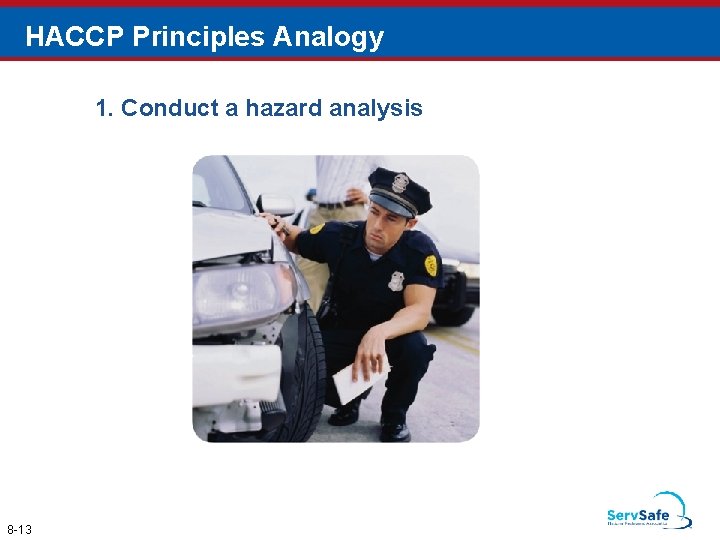 HACCP Principles Analogy 1. Conduct a hazard analysis 8 -13 