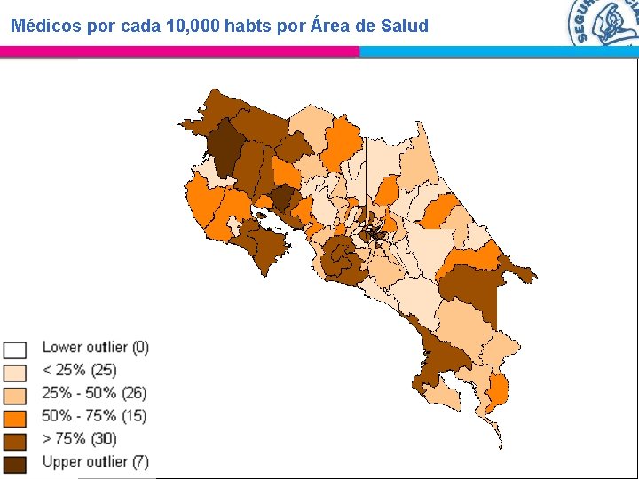 Médicos por cada 10, 000 habts por Área de Salud 