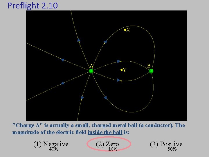 Preflight 2. 10 X A Y B "Charge A" is actually a small, charged