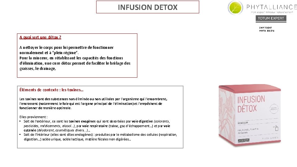 INFUSION DETOX SMP 716147 PHYTA 301276 A quoi sert une détox ? A nettoyer