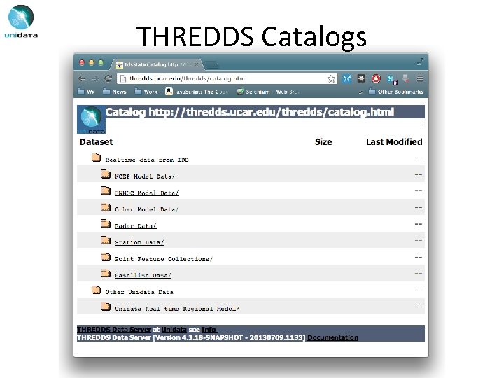 THREDDS Catalogs 