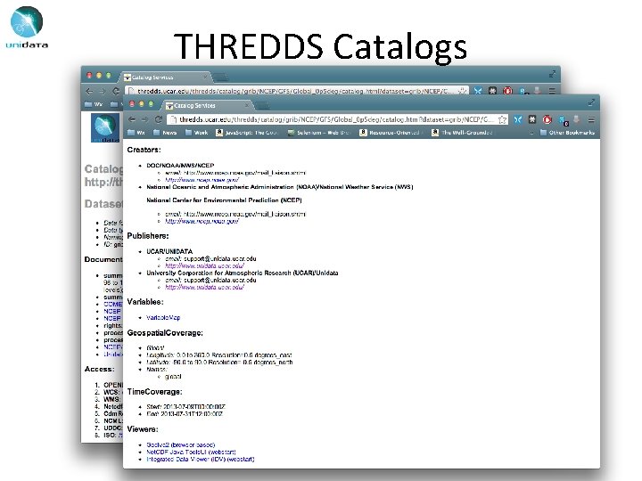 THREDDS Catalogs 