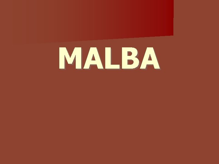 MALBA MALBA