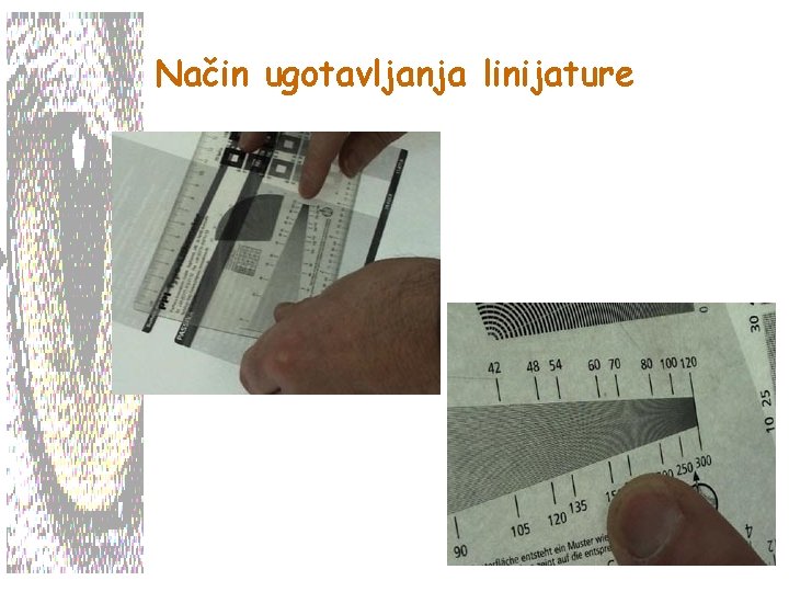 Način ugotavljanja linijature 