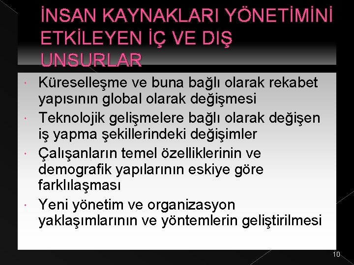 NSAN KAYNAKLARI YNETM 1 KONULAR nsan Kaynaklar Ynetimi