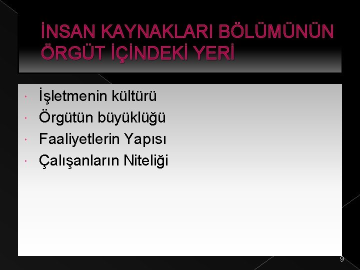 NSAN KAYNAKLARI YNETM 1 KONULAR nsan Kaynaklar Ynetimi