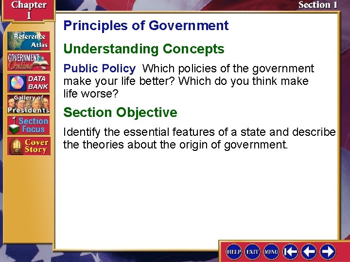 Principles of Government Understanding Concepts Public Policy Which policies of the government make your