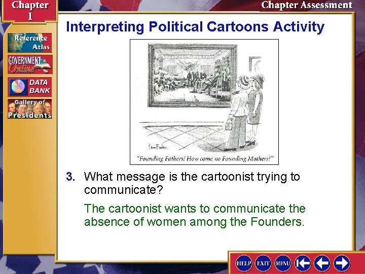 Interpreting Political Cartoons Activity 3. What message is the cartoonist trying to communicate? The