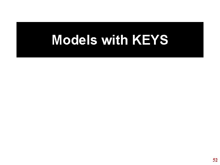 Models with KEYS 52 