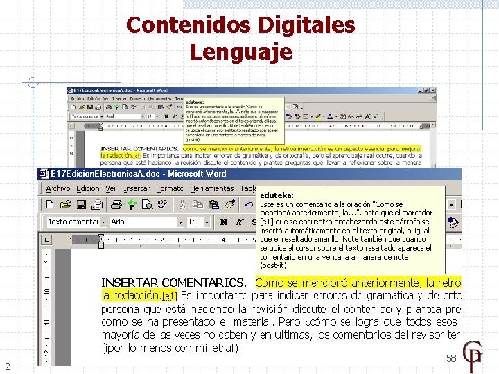 Contenidos Digitales Lenguaje 2 58 