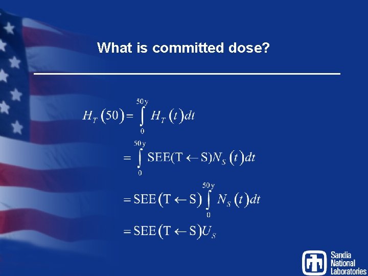 What is committed dose? 