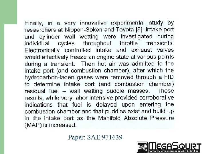 Paper: SAE 971639 22 