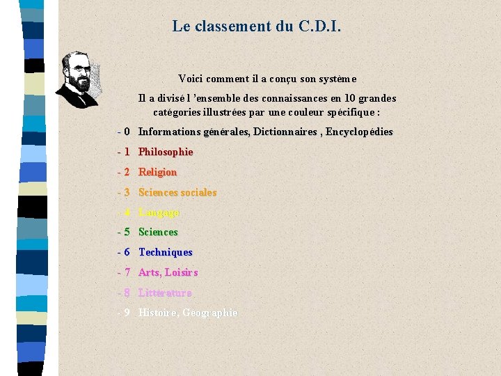 Le classement du C. D. I. Voici comment il a conçu son système Il