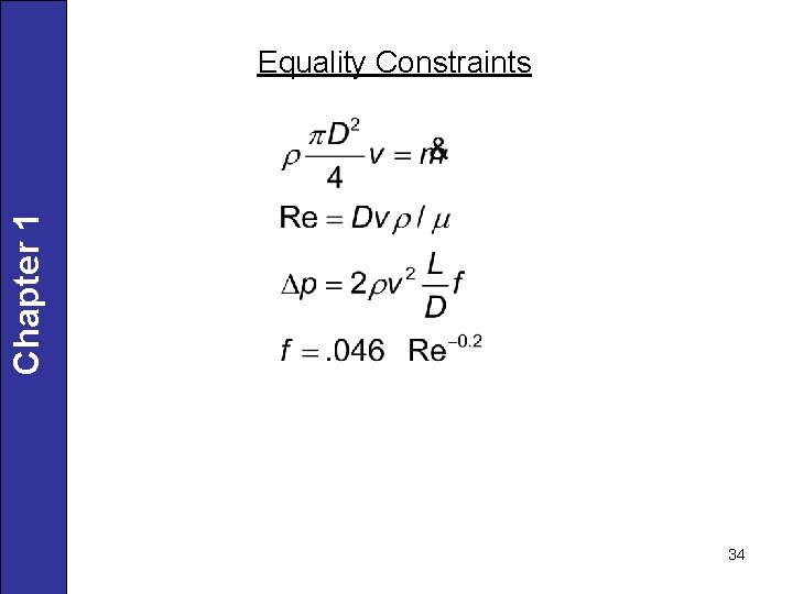 Chapter 1 Equality Constraints 34 