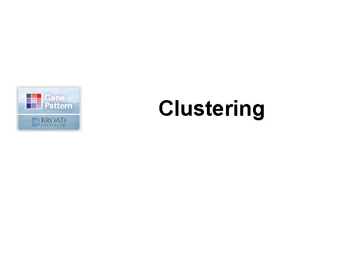 Clustering 