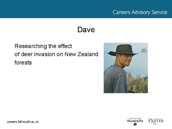 Dave Researching the effect of deer invasion on New Zealand forests 