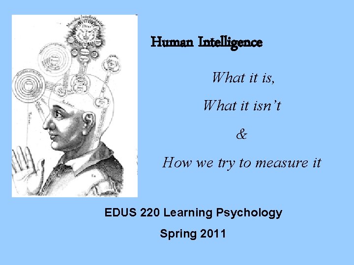 Human Intelligence What it is, What it isn’t & How we try to measure