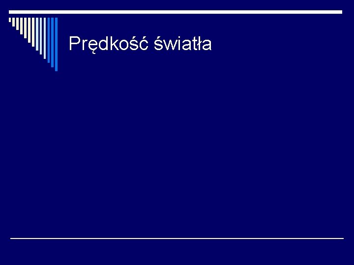 Prędkość światła 