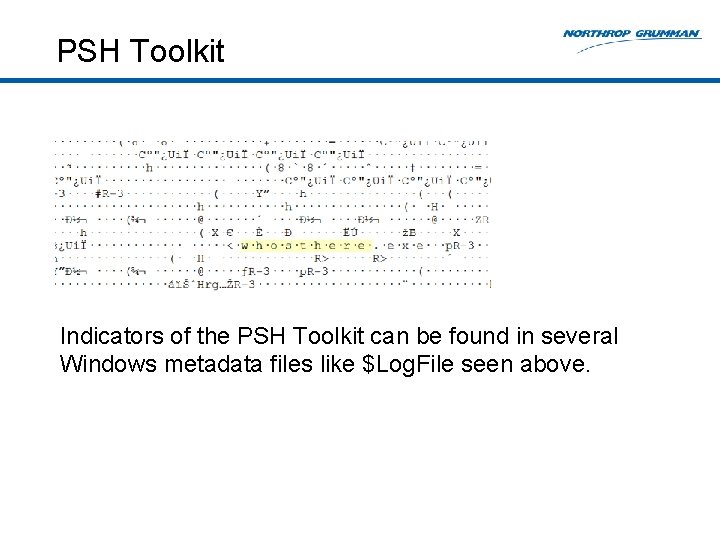 PSH Toolkit Indicators of the PSH Toolkit can be found in several Windows metadata