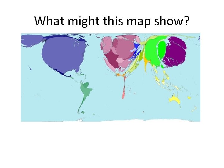 What might this map show? 