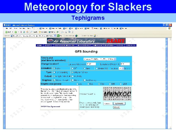 Meteorology for Slackers Tephigrams Meteorology for Slackers Tephigrams