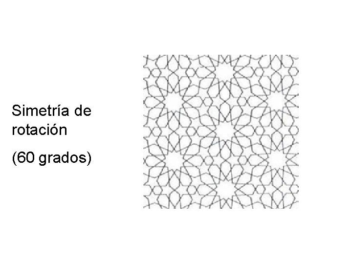 Simetría de rotación (60 grados) 
