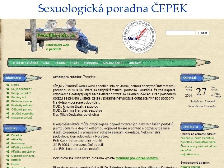 Sexuologická poradna ČEPEK 