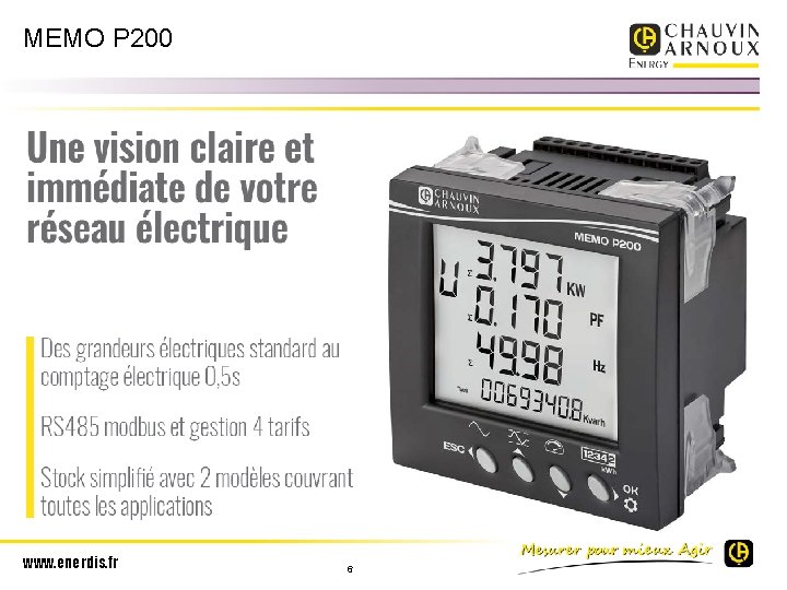 MEMO P 200 www. enerdis. fr 6 