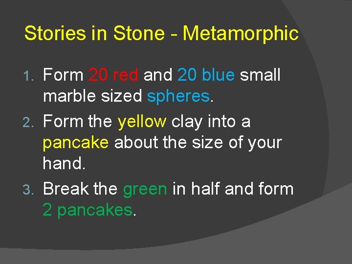 Stories in Stone - Metamorphic Form 20 red and 20 blue small marble sized