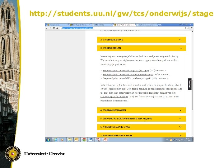 http: //students. uu. nl/gw/tcs/onderwijs/stage 