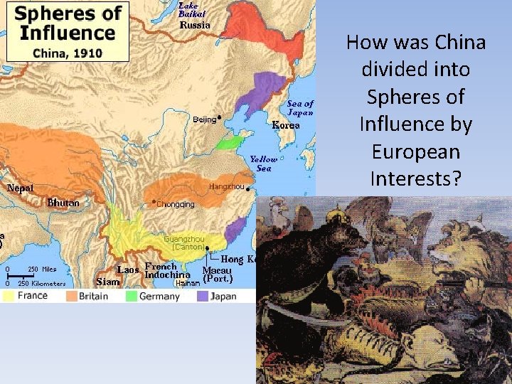 How was China divided into Spheres of Influence by European Interests? 