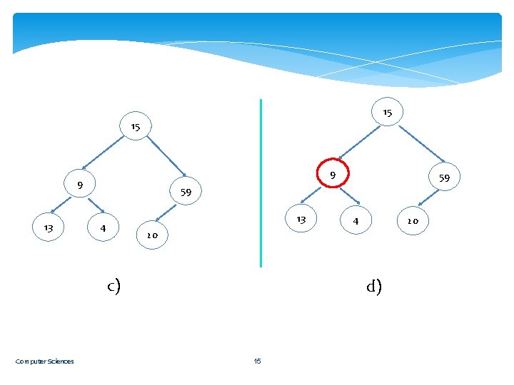 15 15 9 9 13 59 13 4 4 20 20 c) Computer Sciences