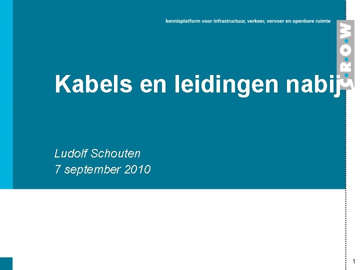 Kabels en leidingen nabij w Ludolf Schouten 7 september 2010 1 