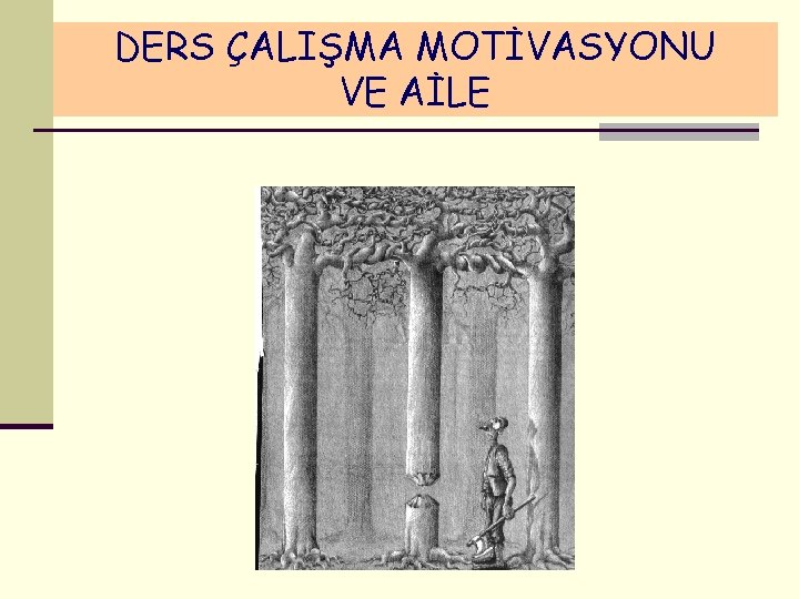 DERS ÇALIŞMA MOTİVASYONU VE AİLE 