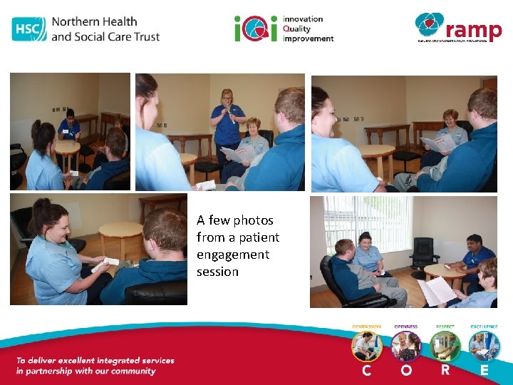A few photos from a patient engagement session 