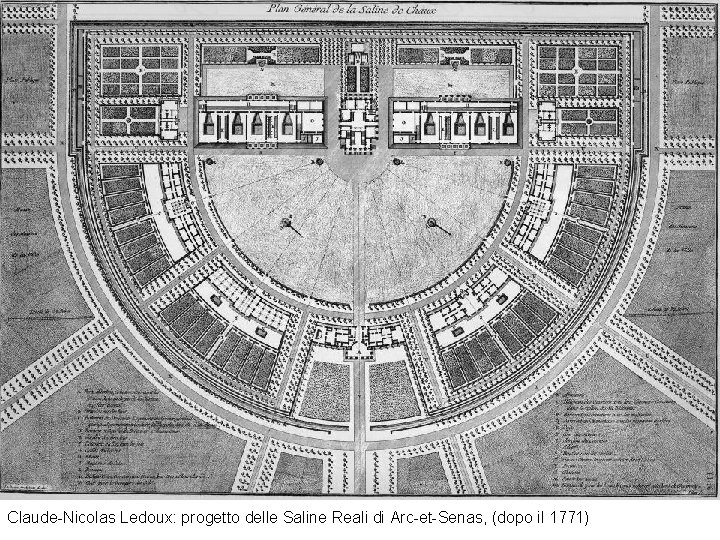 Claude-Nicolas Ledoux: progetto delle Saline Reali di Arc-et-Senas, (dopo il 1771) 